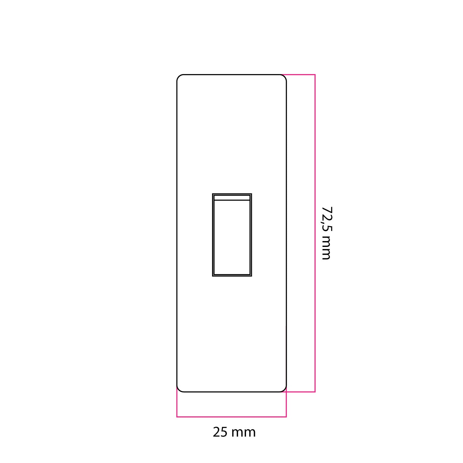 Interruttore unipolare a bascula di forma cilindrica con morsetto di terra - Rosso