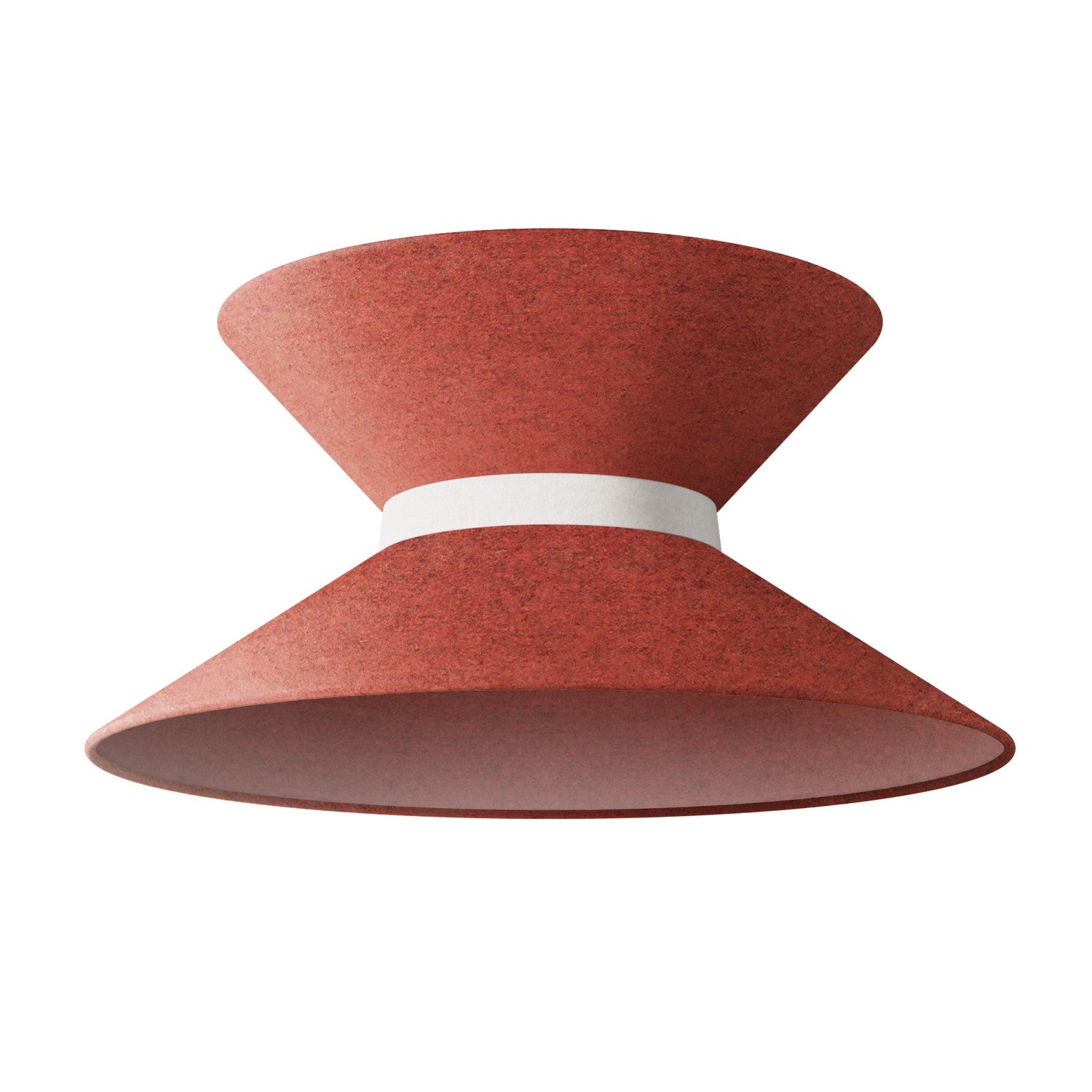 Paralume in tessuto Clessidra per lampada a sospensione - Lana Aragosta Lana sabbia