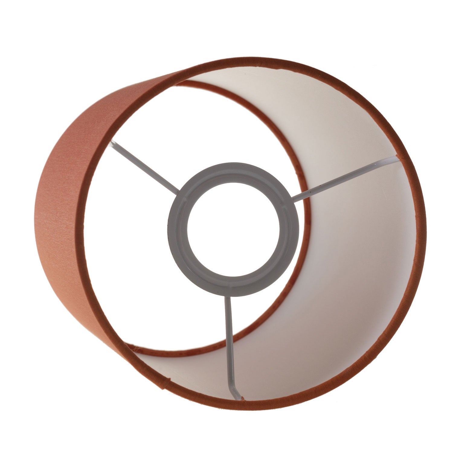 Paralume Cilindro in tessuto con attacco E27 - 100% Made in Italy - Cinette aragosta