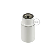 Kit portalampada E14 in bakelite - Bianco