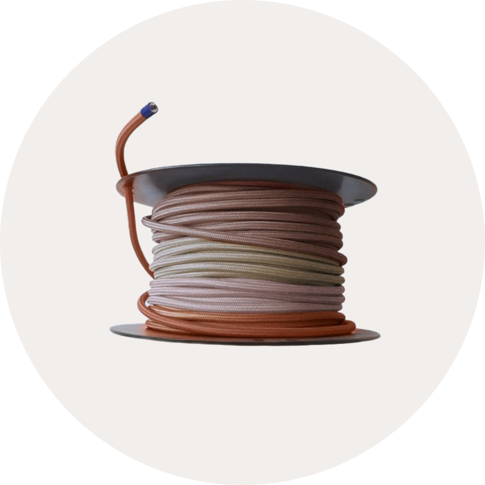 Câbles électriques en tissu