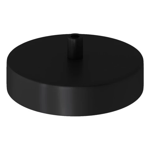 Base lampe diam 120mm NOIR avec contrepoids, anneau latéral et softpad