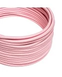 Câble textile Rose baby brillant - L'Original Creative-Cables - RM16 rond 2x0,75mm / 3x0,75mm