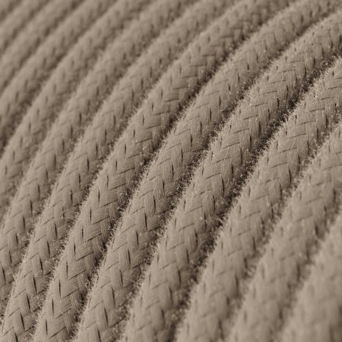 Câble textile Gris Tourterelle coton - L'Original Creative-Cables - RC43 rond 2x0,75mm / 3x0,75mm