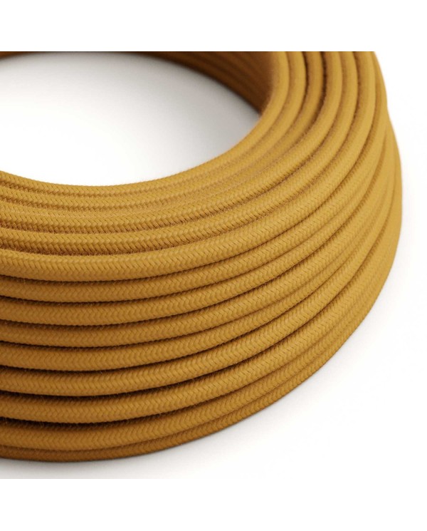 Câble textile Miel doré coton - L'Original Creative-Cables - RC31 rond 2x0,75mm / 3x0,75mm