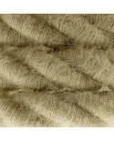 Corde 2XL, câble électrique 3x0,75. Revêtement en jute brute. Diamètre 24mm.