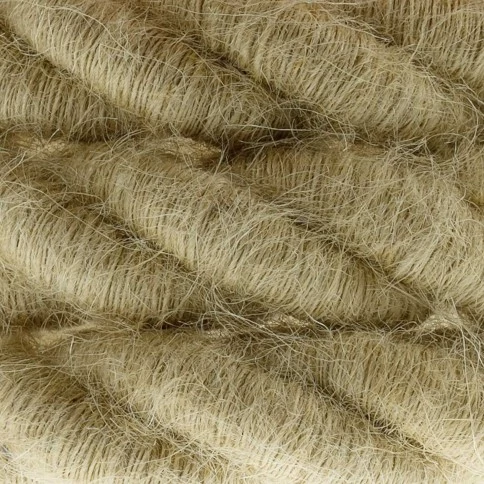 Corde 2XL, câble électrique 3x0,75. Revêtement en jute brute. Diamètre 24mm.