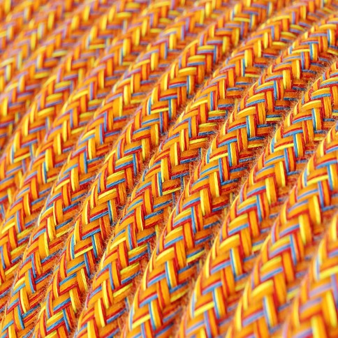 Câble textile Été indien coton - L'Original Creative-Cables - RX07 rond 2x0,75mm / 3x0,75mm