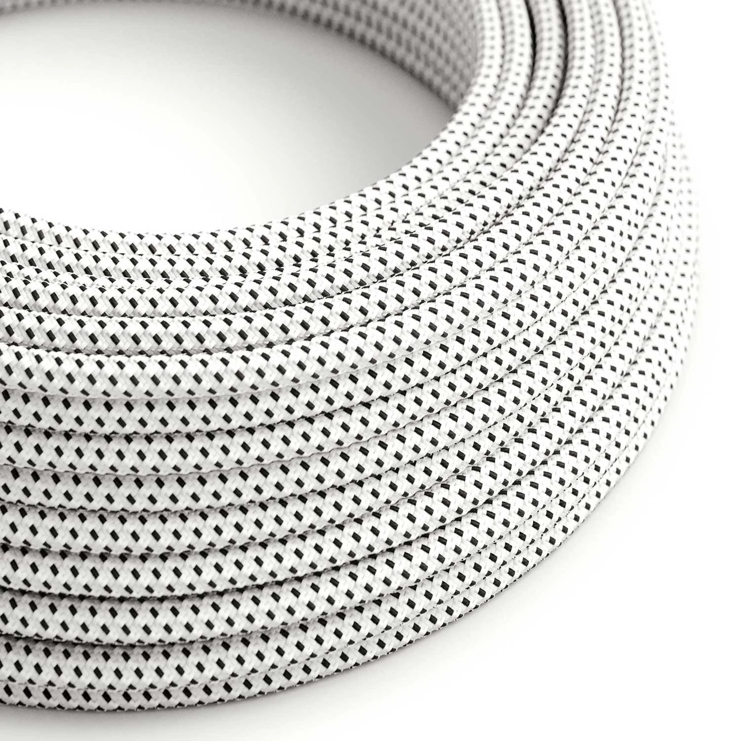 Câble textile Stracciatella brillant 3D - L'Original Creative-Cables - RT14 rond 2x0,75mm / 3x0,75mm