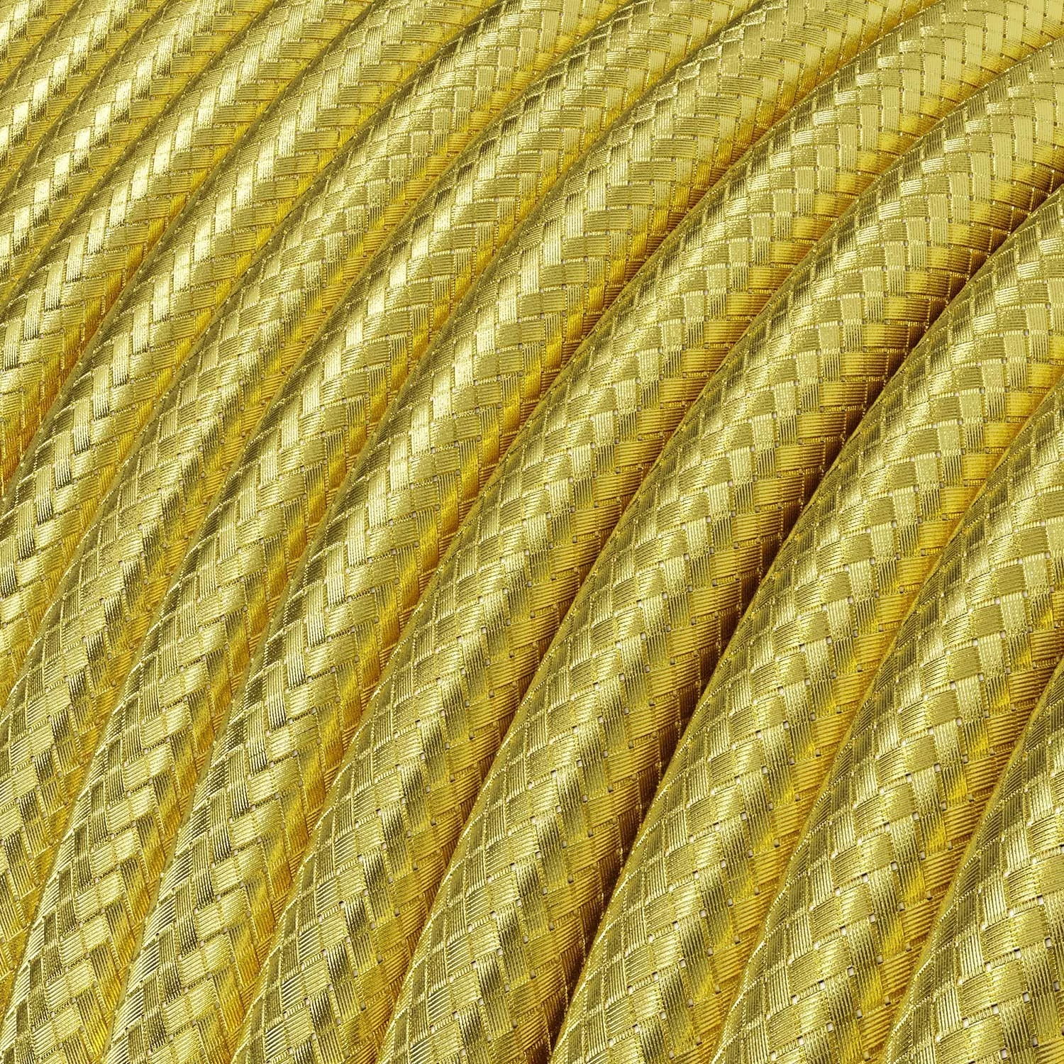 Câble textile Laiton en métal - L'Original Creative-Cables - RR13 rond 3x0,75mm