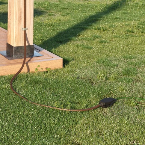 Boîte de conjonction pour Système Guirlandes Lumet avec adaptateur pour câbles ronds et plats