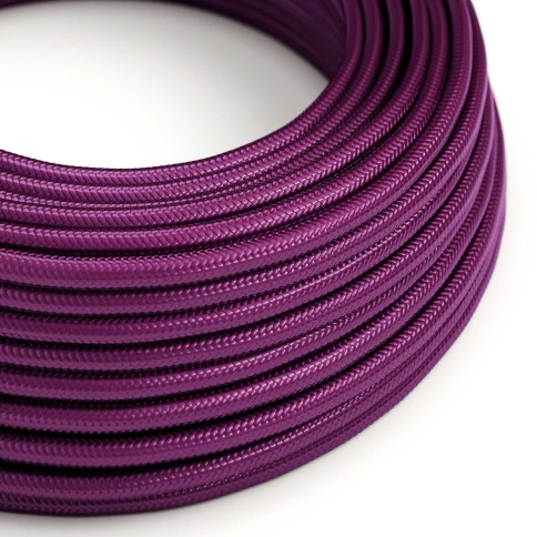 Câble textile Ultraviolet brillant - L'Original Creative-Cables - RM35 rond 3x0,75mm