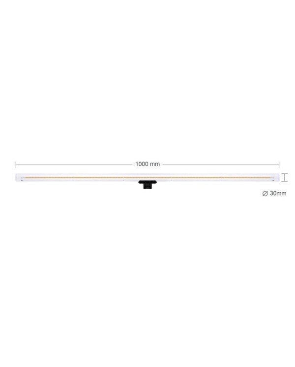 Ampoule tube LED Transparente S14d - 1000 mm de longueur 13W 720Lm 2200K Dimmable