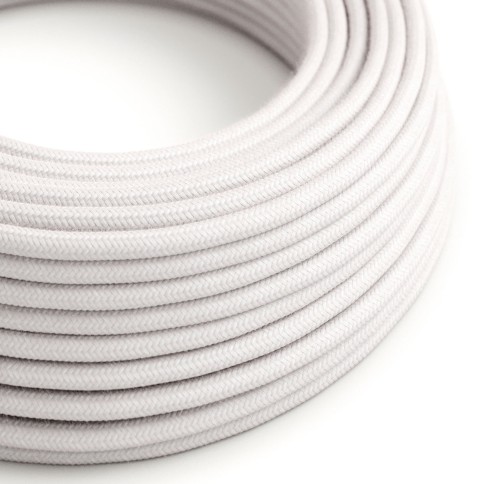 Câble textile Rose pâle coton - L'Original Creative-Cables - RC16 rond 2x0,75mm / 3x0,75mm