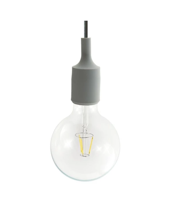 Suspension fabriquée en Italie avec câble textile et finition silicone