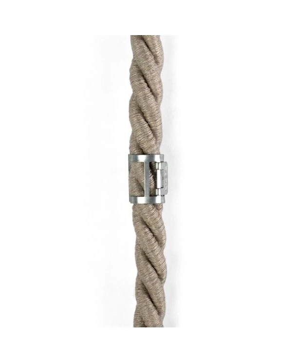 Clips passe-câbles métalliques pour cordon 16mm diamètre