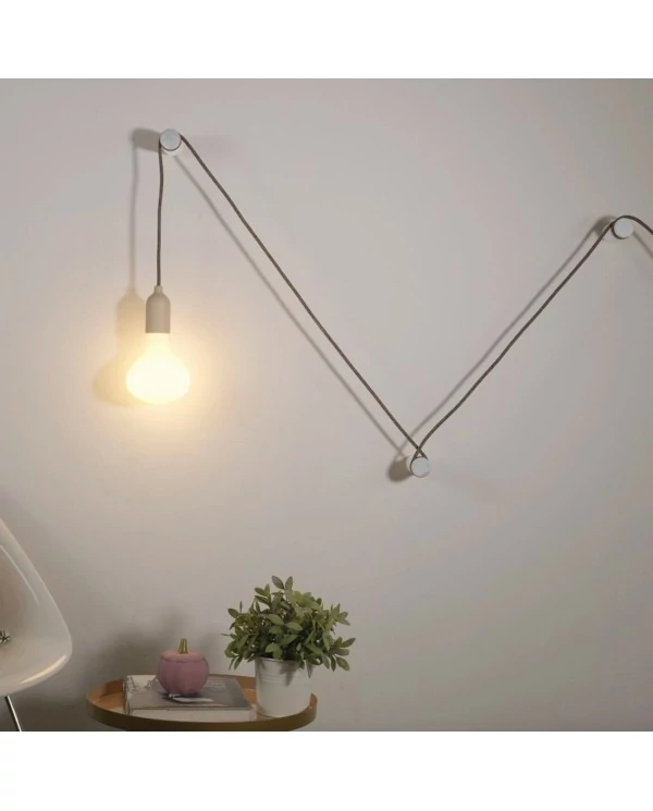 Rolé, passe-câble en bois, fixation murale pour lampe à suspension