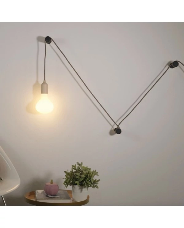 Rolé, passe-câble en bois, fixation murale pour lampe à suspension