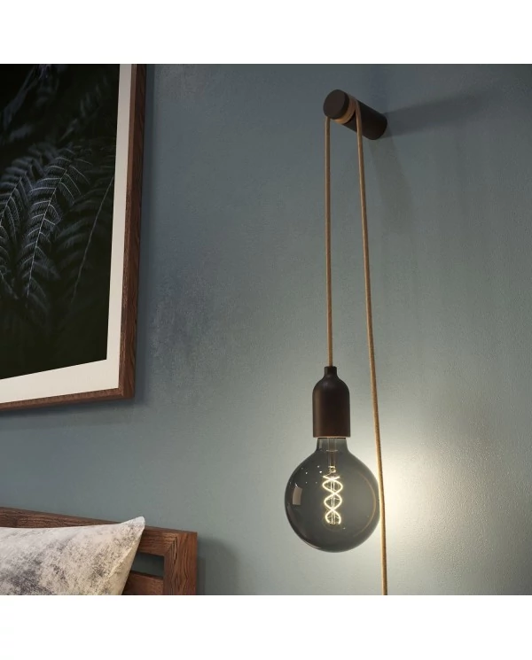 Rolé, passe-câble en bois, fixation murale pour lampe à suspension