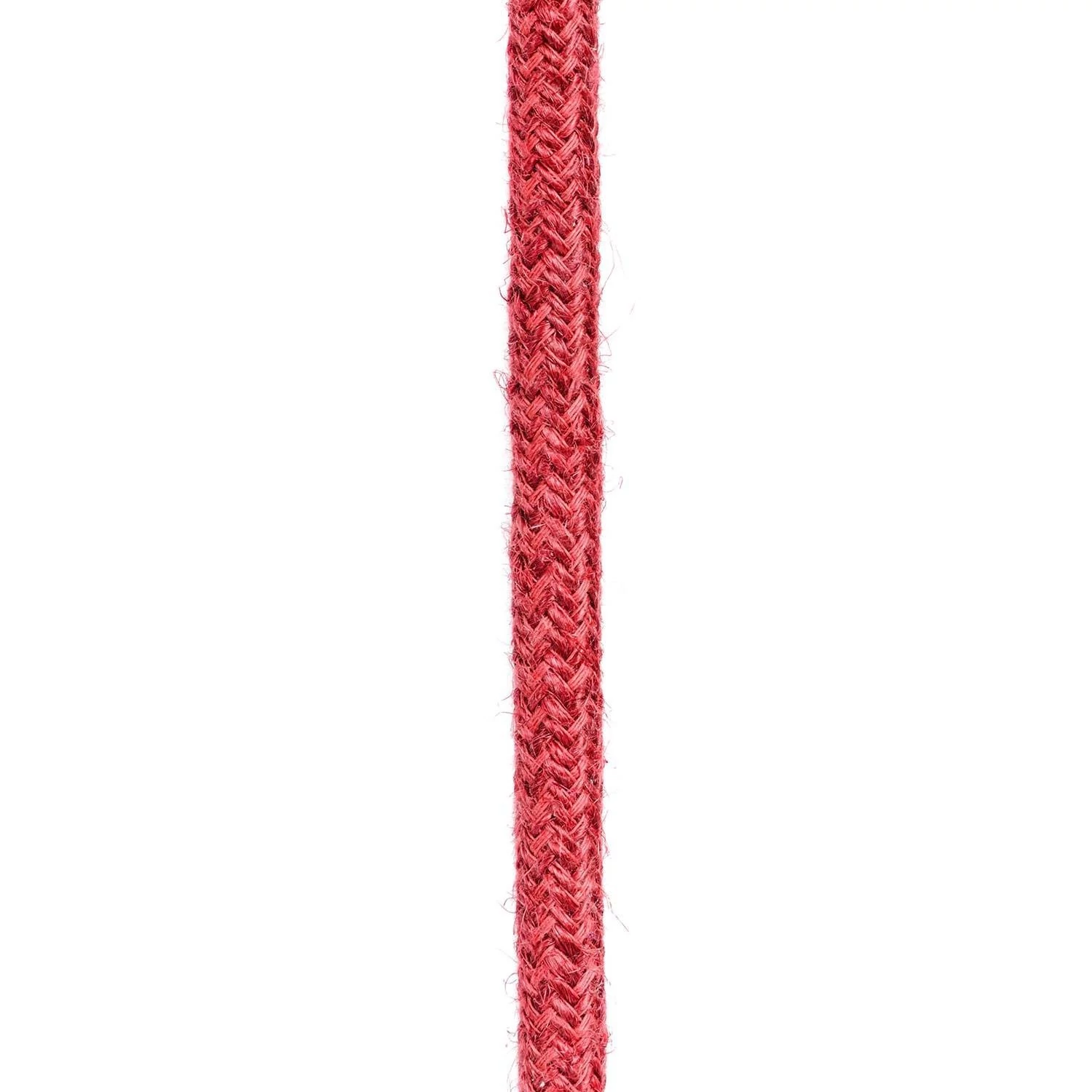 Câble textile Rouge cerise jute - L'Original Creative-Cables - RN24 rond 2x0,75mm / 3x0,75mm