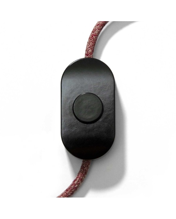Interrupteur à pied unipolaire avec bornes à vis. Design d'Achille Castiglioni