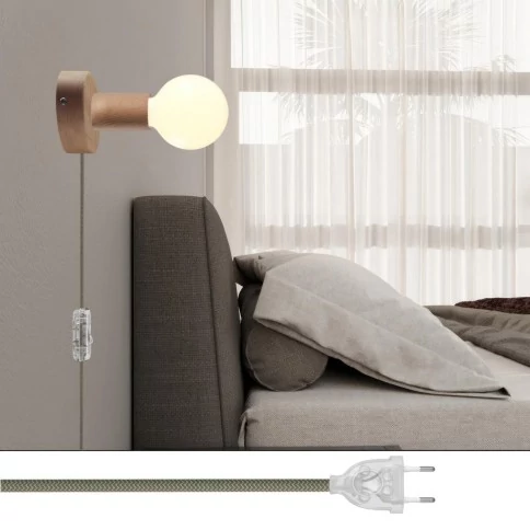 Lampe Spostaluce en bois