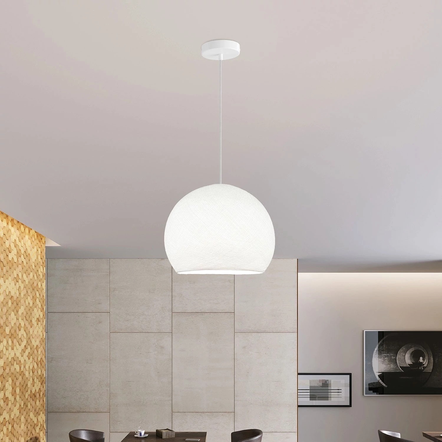 Lampe suspension avec abat-jour Cupola