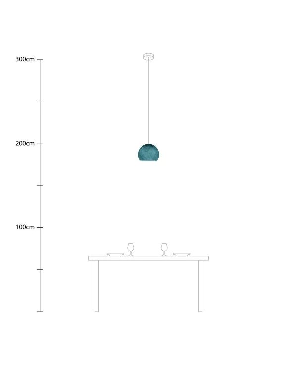 Lampe suspension avec abat-jour Cupola