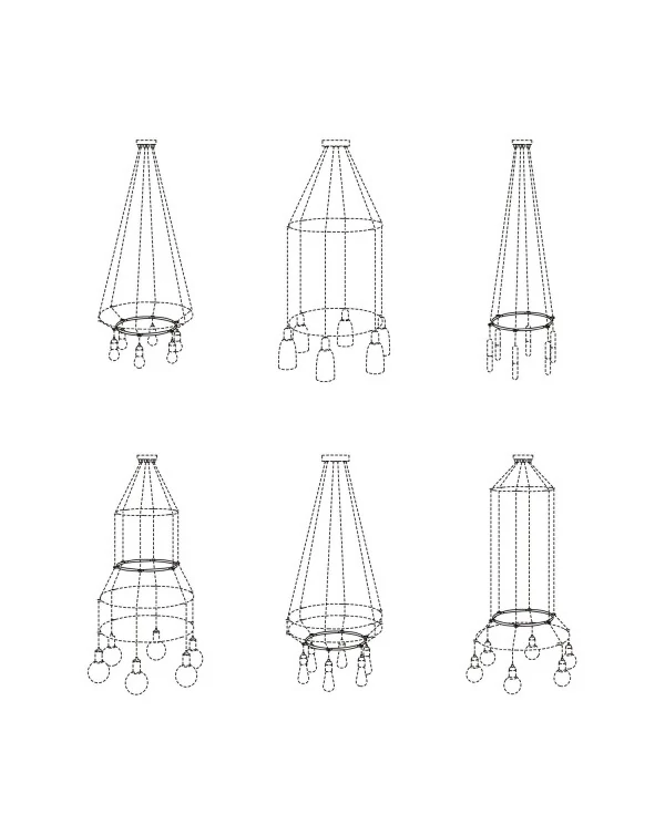 Cage Cercle - Structure pour lustres