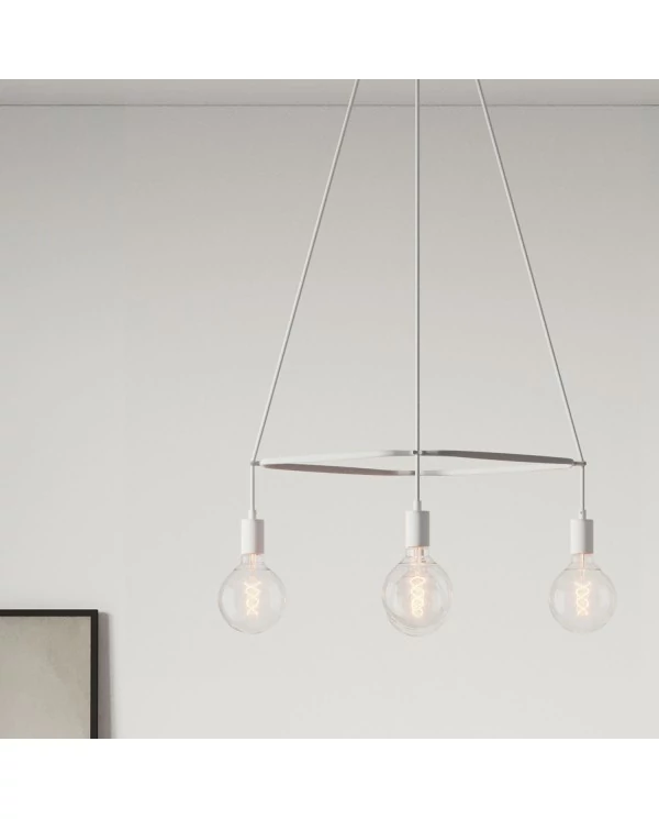 Lustre Cage avec 4 bras Globo