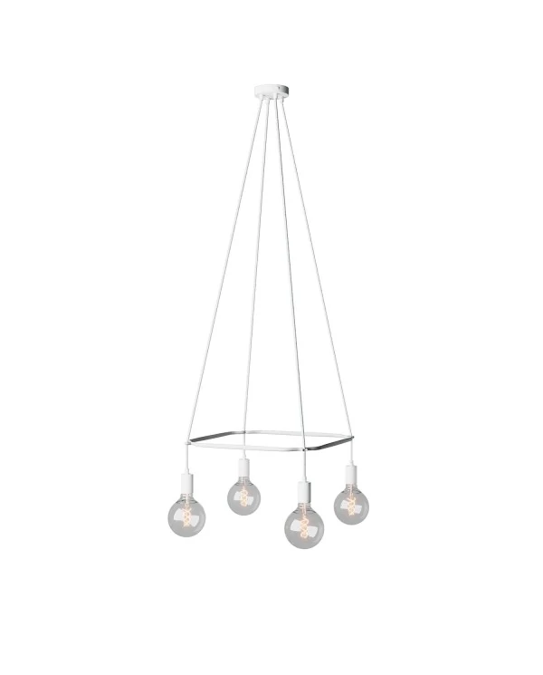 Lustre Cage avec 4 bras Globo