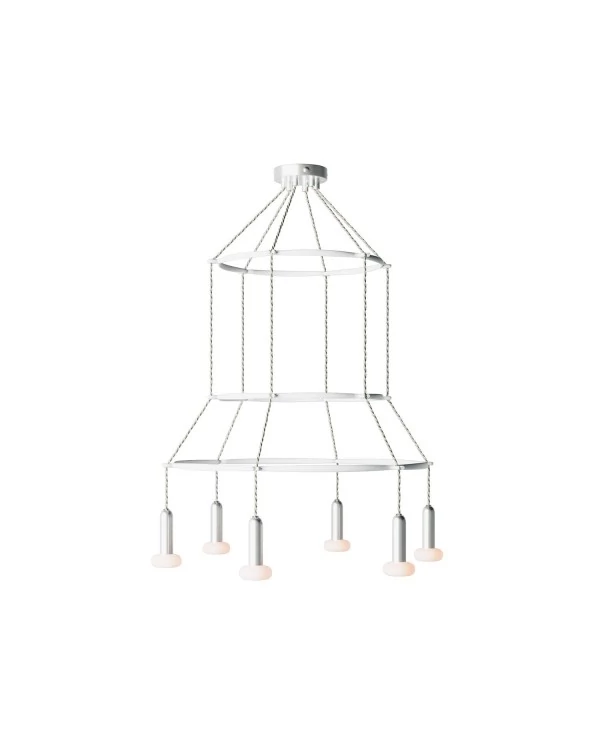 Lustre 3 Cage avec 6 bras P-Light Dash