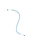 Kit Creative Flex tube flexible recouvert de tissu blue ciel RM76 avec bornes métalliques