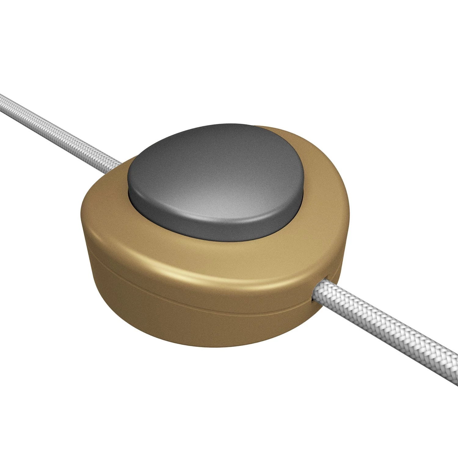 Interrupteur unipolaire à pédale Creative Switch bronze satiné