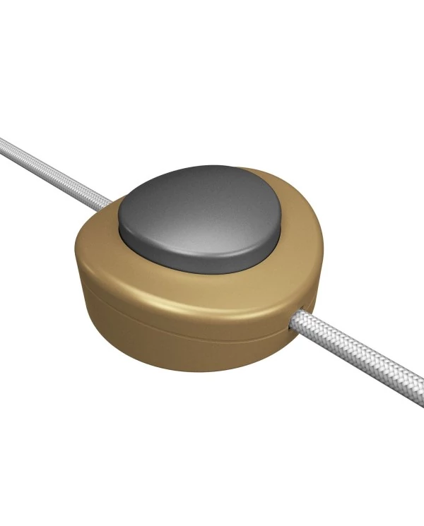 Interrupteur unipolaire à pédale Creative Switch bronze satiné