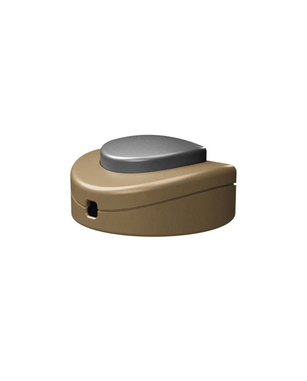 Interrupteur unipolaire à pédale Creative Switch bronze satiné