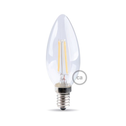 Ampoule Filament LED Olive 4.5W 470Lm E14 Claire 2700K