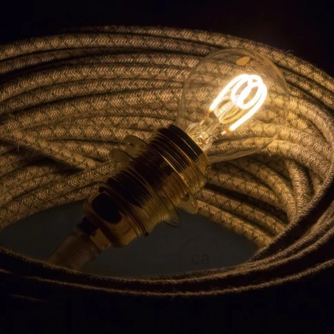 Ampoule Transparente LED - Globe G45 Filament courbe avec Spirale 3W 150Lm E14 2200K Dimmable
