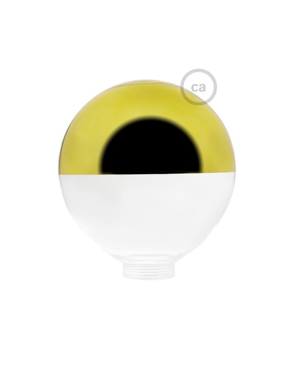 Ampoule Modulaire décorative G125 verre Demi Sphère Or.