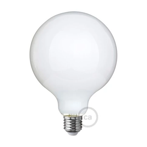 Ampoule LED Blanc Lait - Globe G125 - 7W 806Lm E27 2700K Dimmable