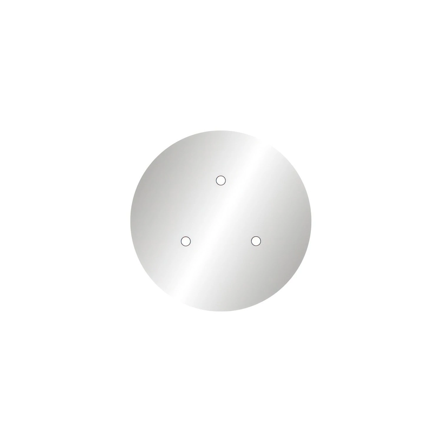 Rosace Rose-One rond de 200 mm de diamètre avec 3 trous et 4 trous latéraux