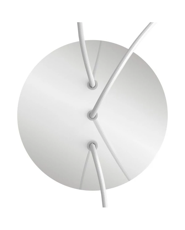 Rosace Rose-One rond de 200 mm de diamètre avec 3 trous alignés et 4 trous latéraux