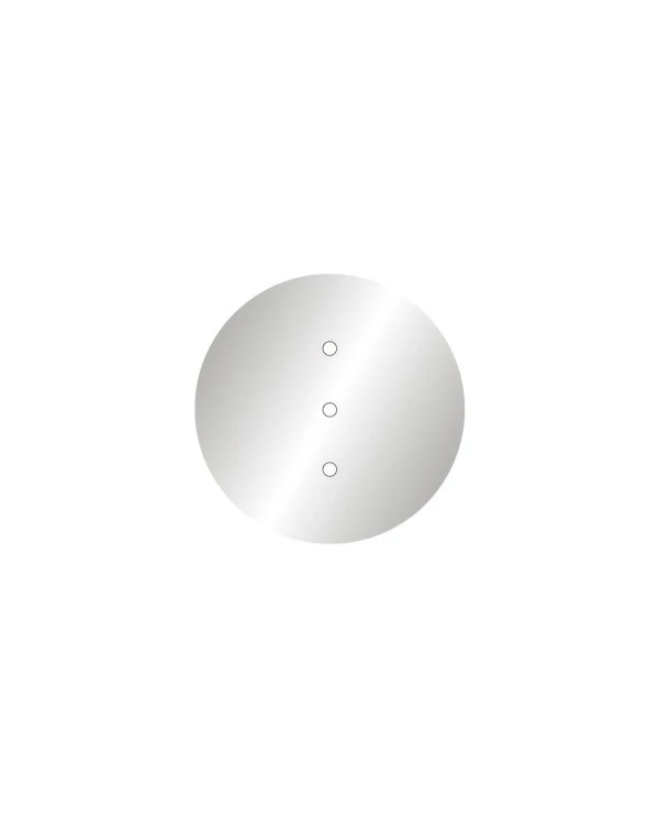 Rosace Rose-One rond de 200 mm de diamètre avec 3 trous alignés et 4 trous latéraux