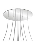 Rosace XXL Rose-One rond de 400 mm de diamètre avec 10 trous et 4 trous latéraux