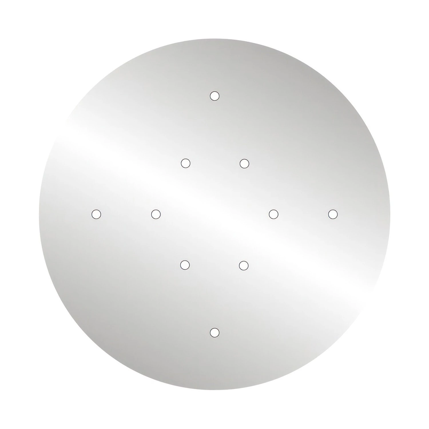 Rosace XXL Rose-One rond de 400 mm de diamètre avec 10 trous et 4 trous latéraux