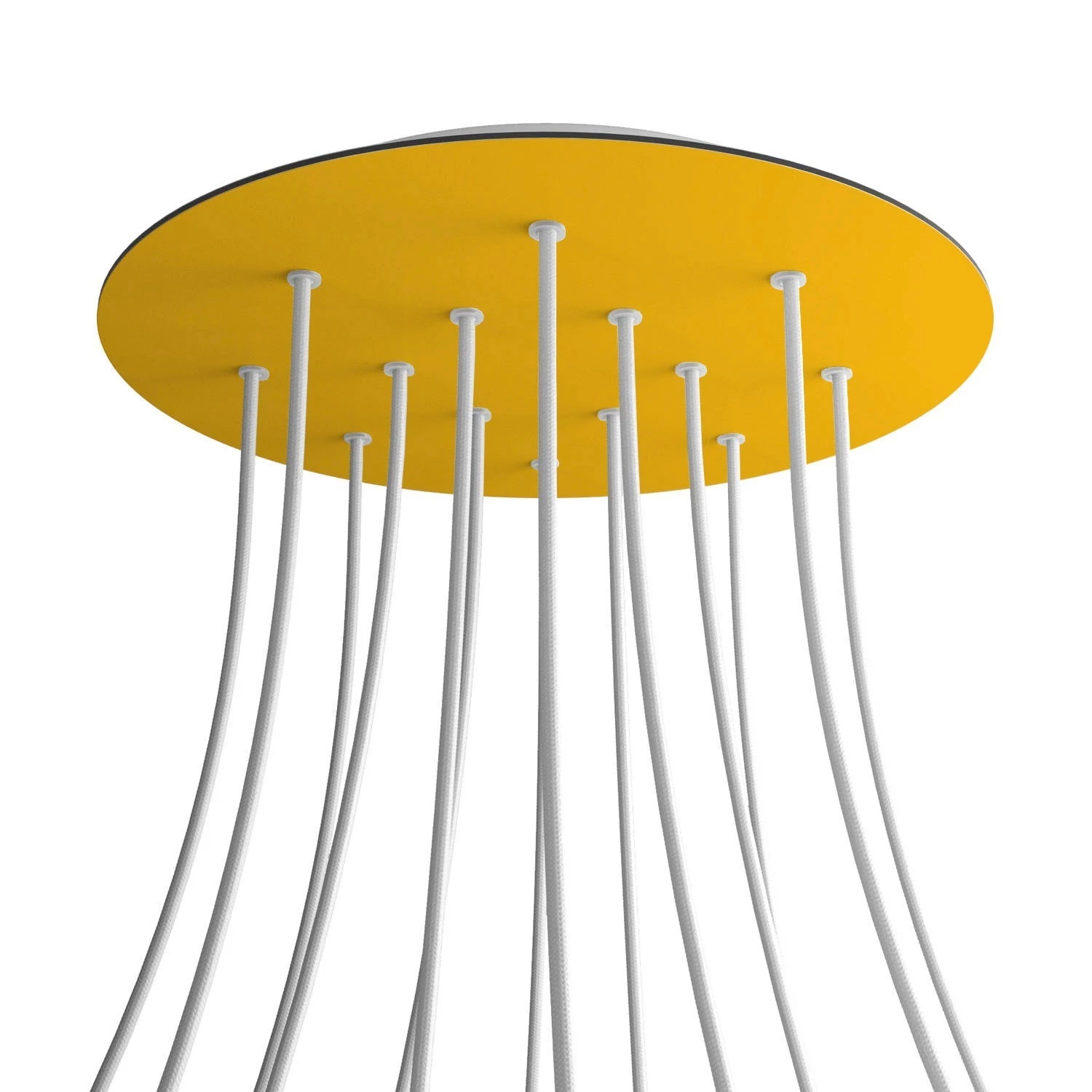 Rosace XXL Rose-One rond de 400 mm de diamètre avec 14 trous et 4 trous latéraux