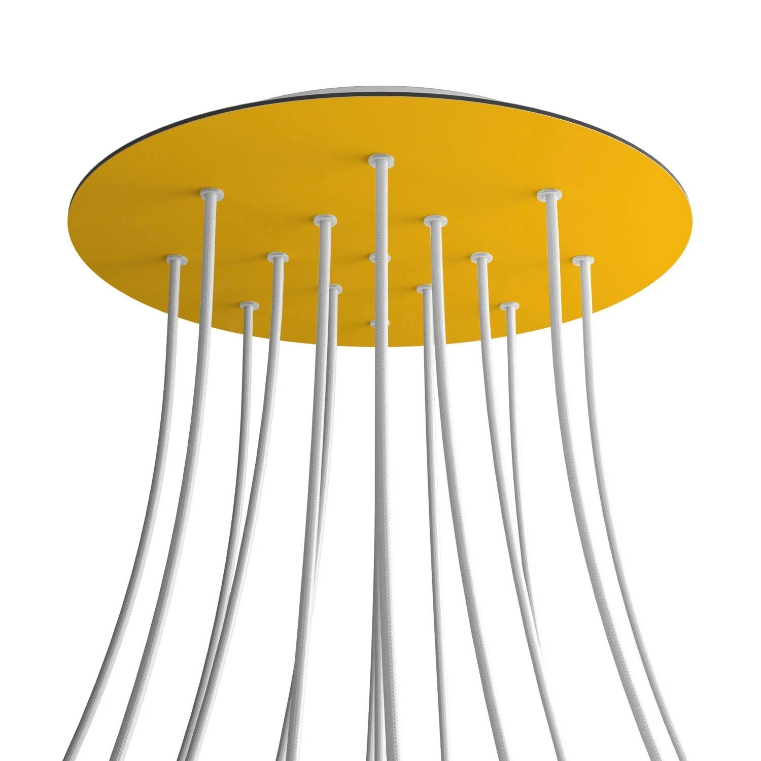 Rosace XXL Rose-One rond de 400 mm de diamètre avec 15 trous et 4 trous latéraux