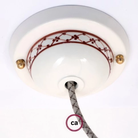 Kit rosace en céramique avec Decoro 82-Edera