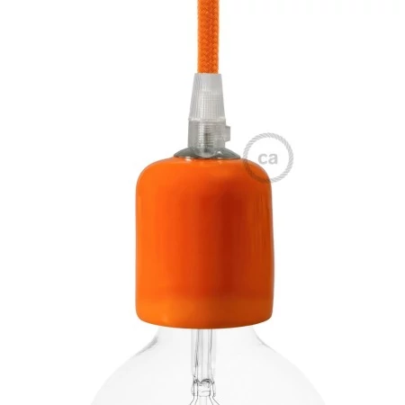 Kit douille E27 en céramique - Orange