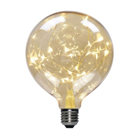 Ampoule LED Globo G125 - Mille Lumières Or - 2W 40Lm E27 2000K